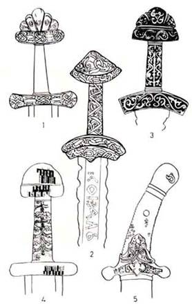 рукояти мечей и сабель
