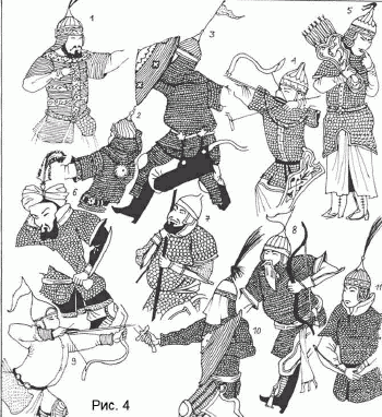 Изображения кольчатых панцирей кон. XV-XVII вв. и шлемов