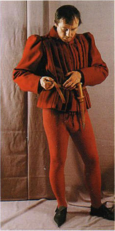 средневековый мужской костюм камзол