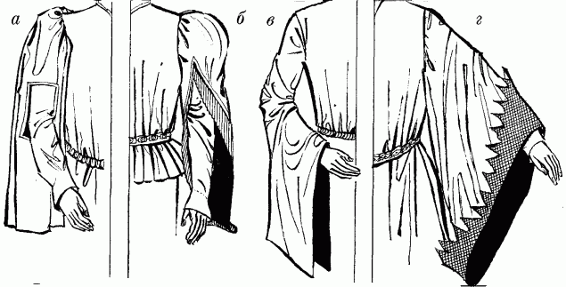 рукава середньовічного чоловічого одягу