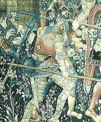 меч и баклер, средневековый рисунок, фреска, фехтование, копе