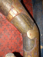Шинно-бригантная защита руки поверх кольчуги, середина 14 века