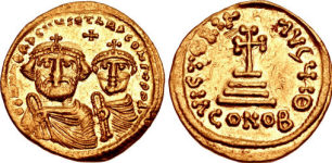 Ираклий и Константин I, Константинополь