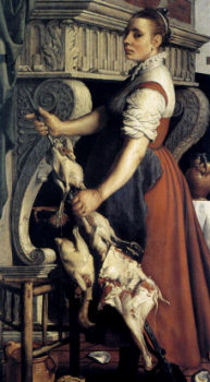 Кухарка 1550, худ. Артсен Питер (Aertsen Pieter)