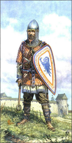 Новгодский воин изо 14 век