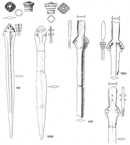 Примеры мечей с повторно заточенным и измененным клинком