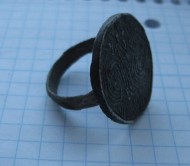 Большой серебряный перстень 14 век