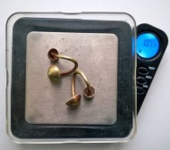 Золотые скифские серьги (?), вес-10,95 гр.