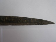Скифский ятаганоподобный боевой нож с рукояткой в виде головы орла