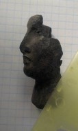 Бронзовое лицо, вероятно от статуи. Древний Рим