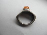Серебряный древнеримский перстень с камнем