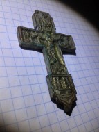 Створка энколпиона «Распятие Христово» нач. 15 века 6,5*3,8 см