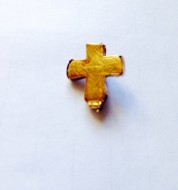 Крестик нательный Византия 6-7 в.в. Золото, стеклопаста