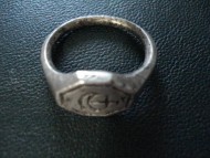 Серебряный перстень 16 век - герб Шелига