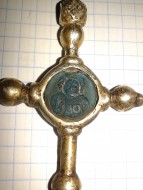 Серебряный позолоченный Крестик Киевской Руси