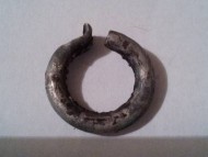 Серебряное височное кольцо