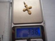 Золотой крестик Киевская Русь вес