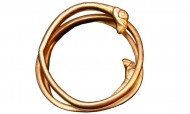 Золотое височное кольцо