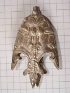 Серебряный с остатками позолоты наконечник ножен