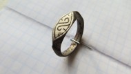 Ордынский серебряный перстень 14-15 век