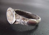 Ордынский серебряный перстень 14-15 век