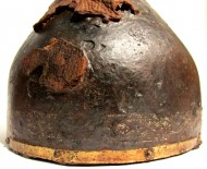 Шлем, найденныq при раскопках селища Игнатьевское