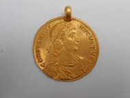 Золотой медальон Констанций II 5 солидов