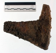 Наковальня найденная в могиле кузнеца.  Фото предоставлено музеем Бергена