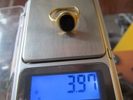 Древнеримский золотой перстень с камнем, вес 3,97 грамм
