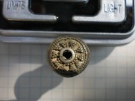 Древнерусская серебряная шумящая подвеска-колокольчик покрытая зернью