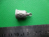 Древнерусская серебряная шумящая подвеска-колокольчик покрытая зернью
