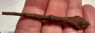 Килевидный бронебойный наконечник стрелы 11 век