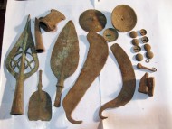 Клад бронзовых изделий с прорезным наконечником копья 15-12 век до н. э.