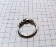 Серебряное (височное?) кольцо,  Черняховсквя Культура