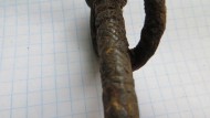 Средневековая однозубая вилка с кольцом