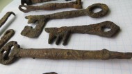 Ключи, периода Киевской Руси 10 шт. + фрагменты шпор