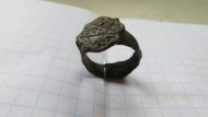 Средневековый перстень с пентаграммой на щитке