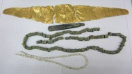 Клад Трипольской культуры с золотым украшением