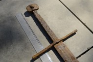 меч 14 века, найденный в торфяном болоте в Польше