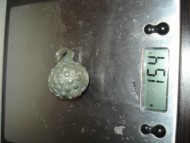 Шипастый бронзовый кистень, вес 154 грамма