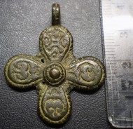 Древнерусский бронзовый крестик