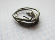 Большое височное кольцо из серебра VI-VII в.