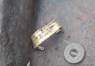 Античное золотое кольцо или часть крепление подвески