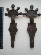 Фибулы пальчиковые, бронзовые, 5-7 век