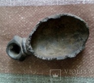 Полый бронзовый кистень периода Киевской Руси