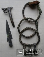 Савроматские браслеты и наконечник стрелы
