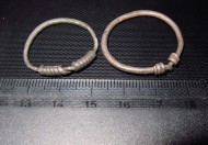 Древнеславянские женские серебряные височные кольца