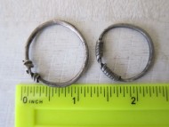 Древнеславянские женские серебряные височные кольца