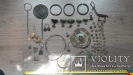 Предметы Милоградской культуры: шейная гривна серебро 110 грамм подвески золото 17 грамм