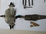 Серебряные фибули с золотыми накладками. Готы конец 4 - начало 5 века